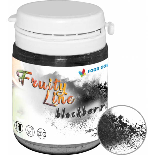 Prírodná prášková farba Food Colours FruityLine (20 g) Blackberry WS-PN-061 dortis