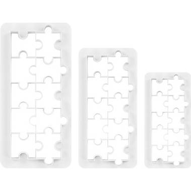 Súprava vykrajovačiek 3 kusy Geometric – puzzle