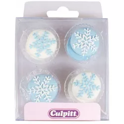 Cukrové zdobenie snehové vločky 12 ks - Culpitt
