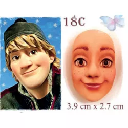 Silikónová forma na tvár Ice Kingdom Kristoff - Galias Moulds