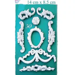 Siliconová forma ornamenty - Galias Moulds