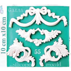 Silikónová forma ornamenty - Galias Moulds