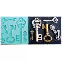 Silikónová forma na kľúč 2,5 × 6 cm - Galias Moulds