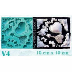 Silikónová forma srdca - Galias Moulds