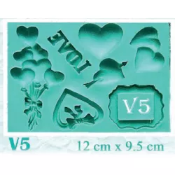 Silikónová forma srdca - Galias Moulds