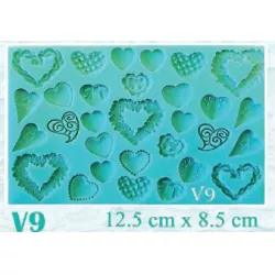Silikónová forma srdiečka - Galias Moulds