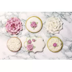 Silikónová forma na tri ruže - ideálna na cupcake-y - 