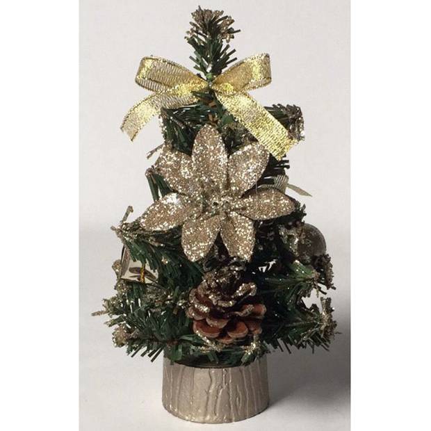 Stromeček ozdobený, umělá vánoční dekorace, barva měděná YS20-009 Art