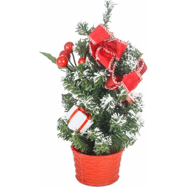 Stromeček ozdobený, umělá vánoční dekorace, barva červená YS20-011 Art