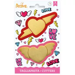 Srdiečkové vykrajovátka 2 ks - Decora