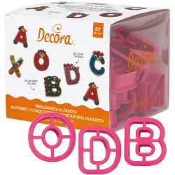 Vykrajovátka abeceda 27ks 5,2×2,2cm - Decora