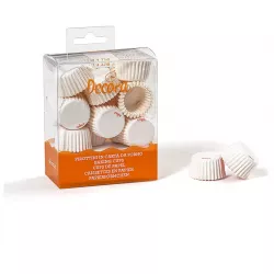Košíčky na pralinky biele, 200 ks, 2,7 × 1,7 cm - Decora