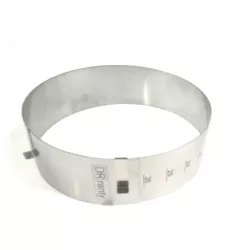 Nastaviteľná tortová forma kruhová 22-26 cm (výška 8 cm) - DR ranty
