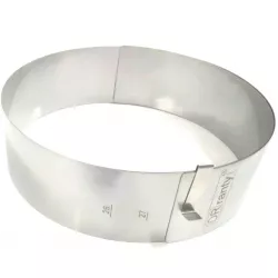 Nastaviteľná kruhová forma 26-34 cm (výška 8 cm) - DR ranty