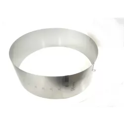Nastaviteľná kruhová forma 31-41 cm (výška 14 cm) - DR ranty