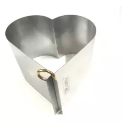 Srdce tvaru 17 cm, bez dna, (výška 14 cm) - DR ranty