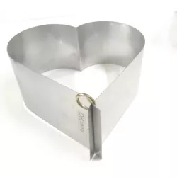 Srdce tvar srdce 20 cm, bez dno, (výška 8 cm) - DR ranty