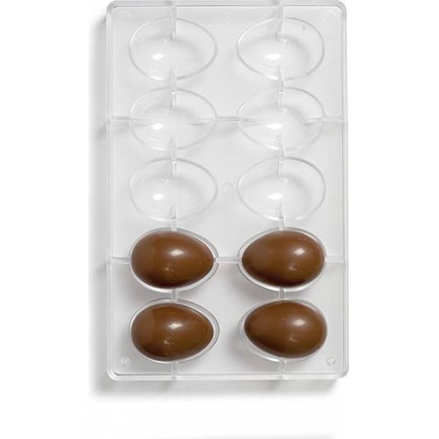 Polykarbonátová forma na čokoládové vajíčka - Decora