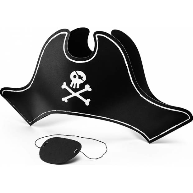 Párty čapica pirátsky klobúk 1 ks