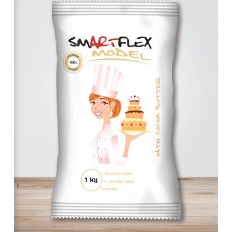 Smartflex Model s kakaovým maslom 1 kg vo vrecku (modelovacia hmota na torty) 0124 dortis