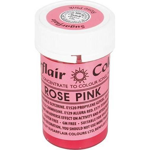 Sugarflair gélová farba (25 g) Rose Pink A147 dortis - Sugarflair