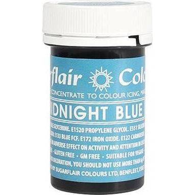 Sugarflair gélová farba (25 g) Midnight Blue A150 dortis - Sugarflair