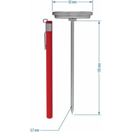 Teplomer pre šunkovar 1,5 kg rozsah teplomerov 0-120 °C - BIOWIN