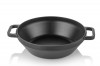 Litinová panvica Wok čierna - Silver