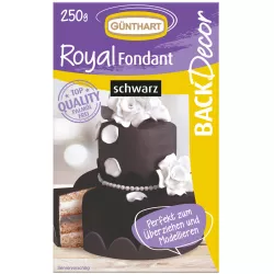 Kráľovský fondán, čierny 250 g - Gunthart
