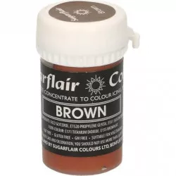 Pastelová gélová farba Sugarflair (25 g) Brown 3040 tort Bremen - Sugarflair