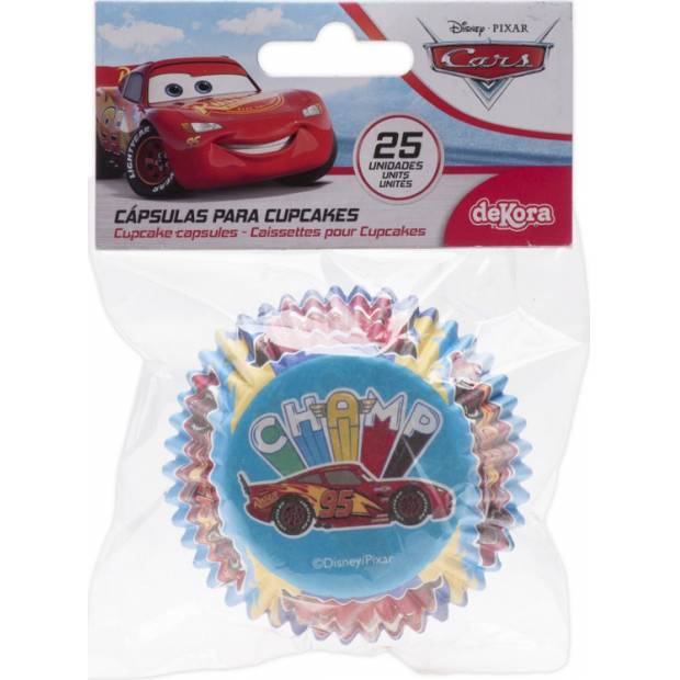 Košíky Cars 25ks, 5 x 3 cm - Dekora