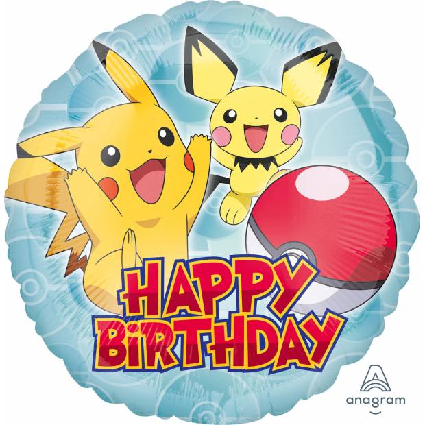 Štandardný fóliový balón Pokémon Pikachu - Amscan