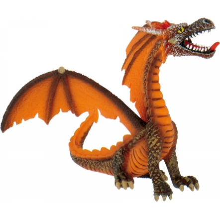 Tortová figúrka drak oranžový 11x9cm - Bullyland