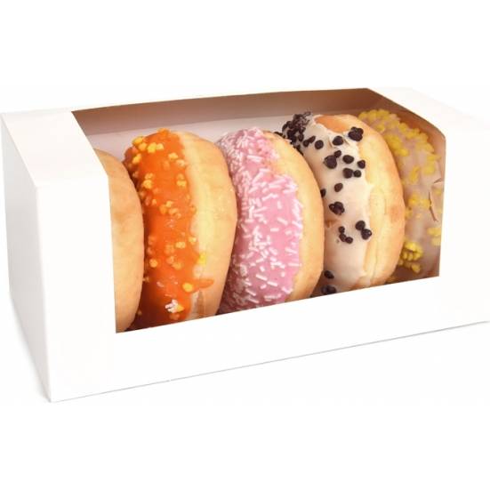 Krabica na donuty 1ks biela 185x95x90mm - House of Marie