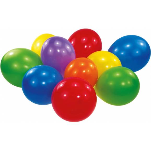 100 latexových balónov Standard, farebné 22,8 cm - Amscan