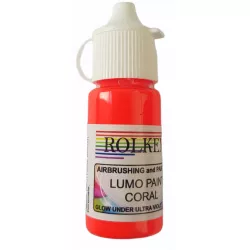 Neónová fluorescenčná gélová farba 15 ml Coral - Rolkem