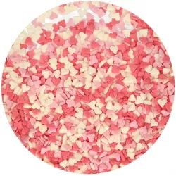 Cukrové zdobenie mini srdiečka 60 g - FunCakes