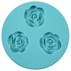 Silikónová forma 3 ružičky, každá 3 × 2,5 cm - Cakesicq