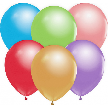 Metalické balóniky 10ks 55cm - Godan