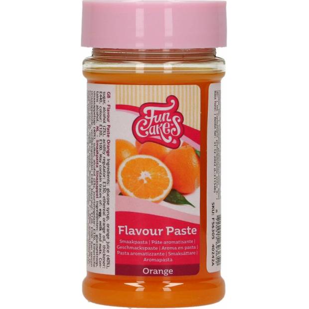 Pomarančová aromatická pasta 120g - FunCakes