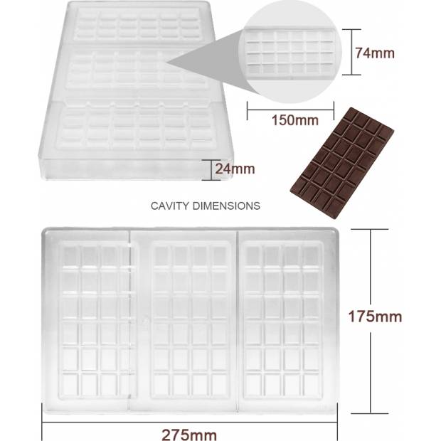 Forma na čokoládu - stôl - Cakesicq
