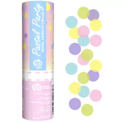 Konfety Pastel Party, pastelové kruhy, 15 cm - Godan