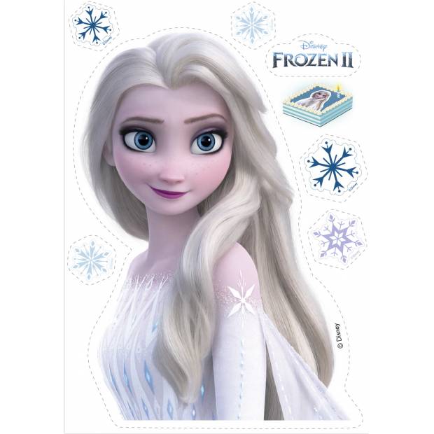 Jedlý papier Frozen II - Ľadové kráľovstvo 21x14,8cm - Dekora