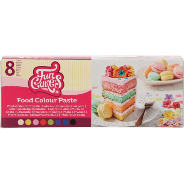Sada gélových farieb 8ks - FunCakes
