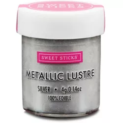 Prachová farba metalická Silver 4 g - Sweet Sticks