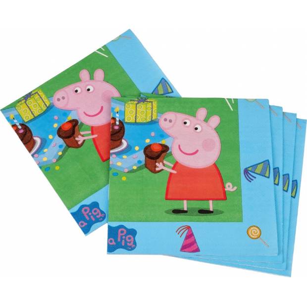 Papierové obrúsky Pepa Pig 20ks - tib