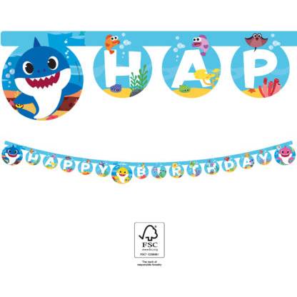 Girlanda Všetko najlepšie k narodeninám Baby Shark - Procos