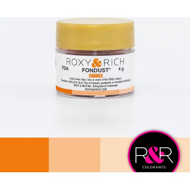 Prášková farba 4g oranžová - Roxy and Rich