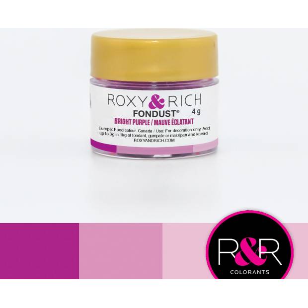 Prášková farba 4g svetlo fialová - Roxy and Rich