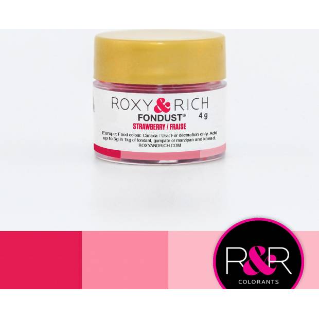 Prášková farba 4g jahoda - Roxy and Rich